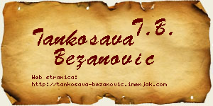Tankosava Bežanović vizit kartica